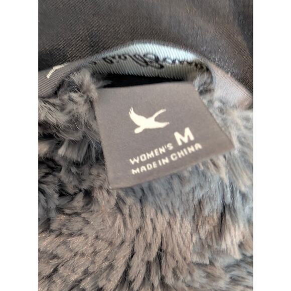 Eddie‎ Bauer longline puffer vest black medium excellent condition fleece-lined - Picture 6 of 6